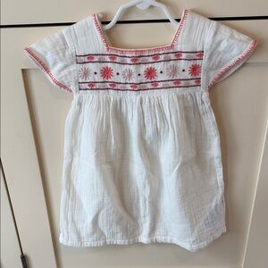 GAP White Embroidered Dress 2T NWT